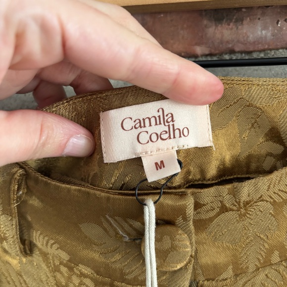 Camila Coelho Estrella Floral Wide Leg Pants NWT, M - Picture 7 of 9